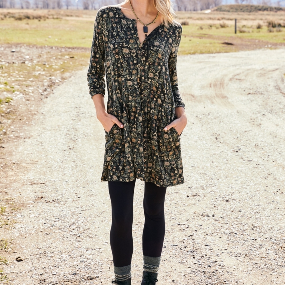 New Peruvian Connection "Alpine" Flower Tunic, Size Small $149 MSRP